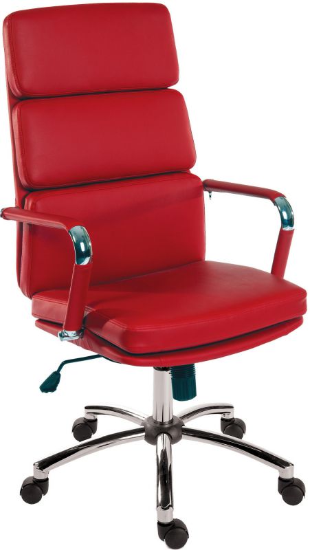 Soft Padded Eames Style Office Chair - Black, Brown, Red or White Option - DECO